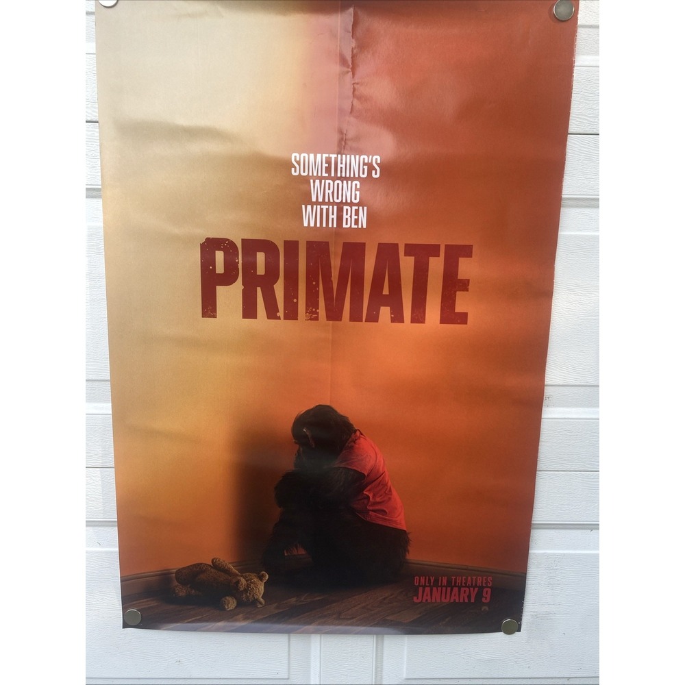 Primate 2026 Movie Poster Original 27x40 Double Sided Advance Horror Ben